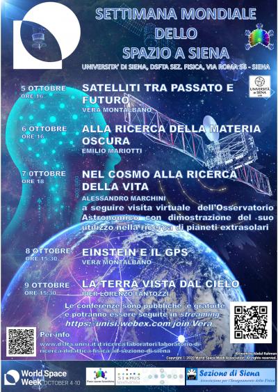 Settimana Mondiale dello Spazio a Siena