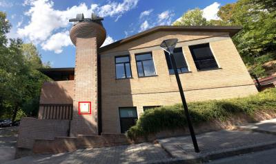 Panorama con la meridiana sotto la cupola dell'osservatorio