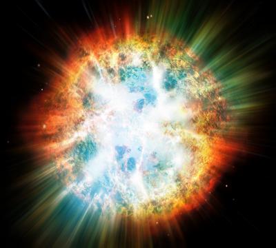 L'esplosione di una supernova (rappresentazione artistica)